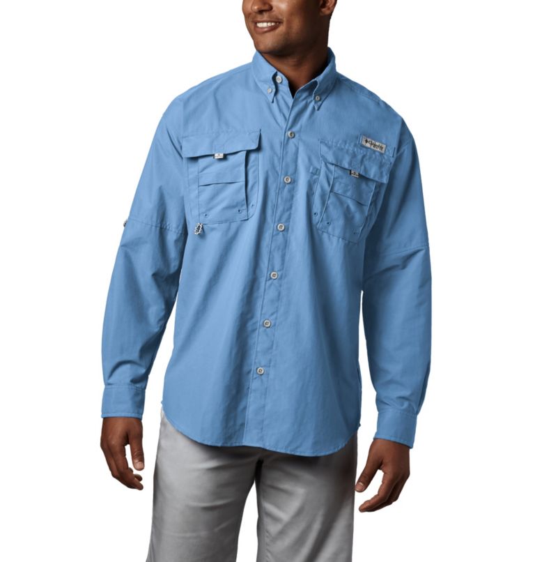 Columbia Clothing Clearance - PFG Bahama II Fishing Shirts Men's Blue